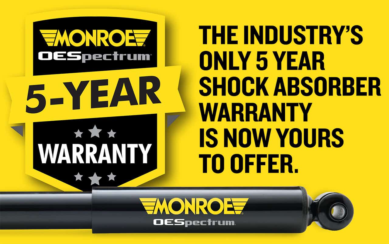 Monroe OE Spectrum 5 Year Warranty Monroe Shock Absorbers