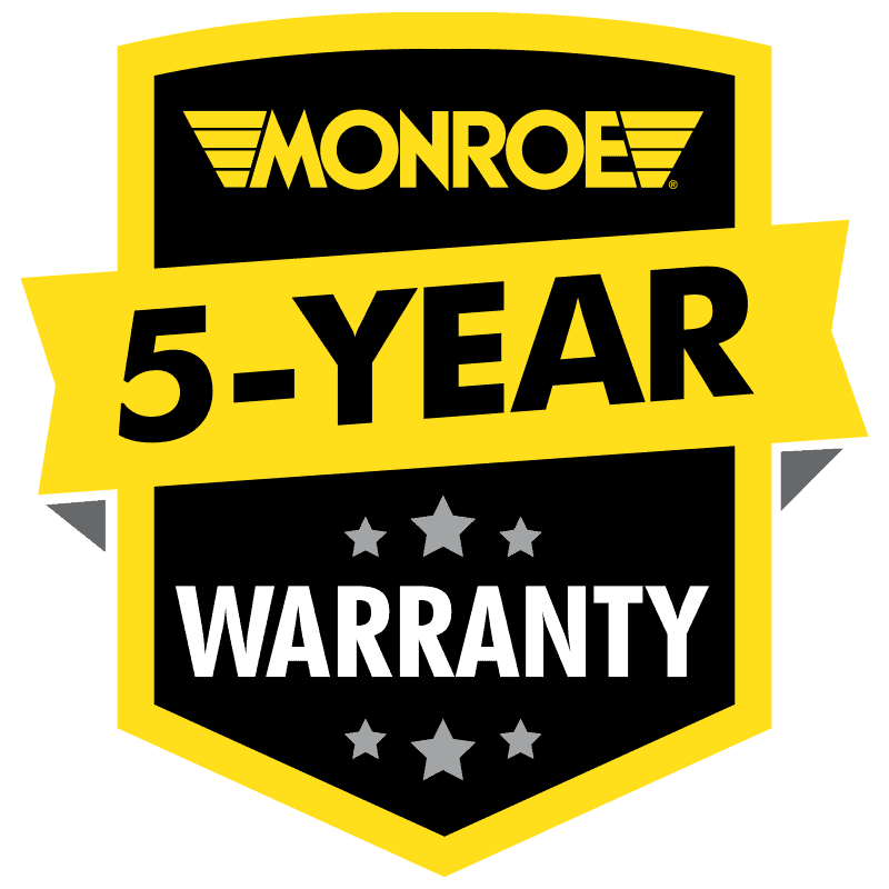 Monroe 5 year warranty