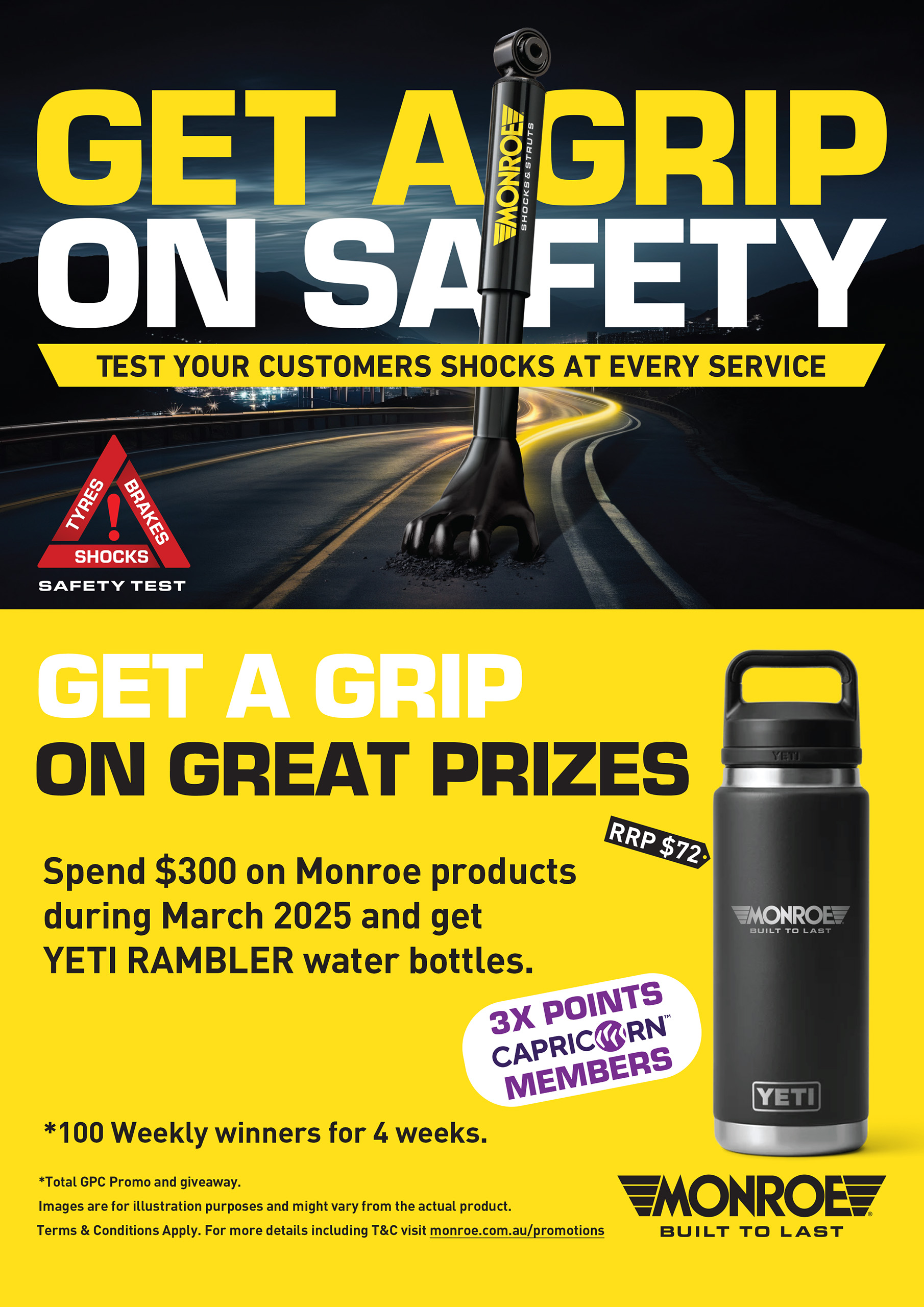 Monroe Shock absorbers promo march 